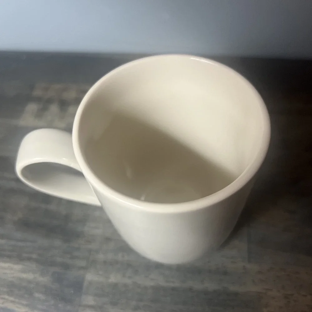 Crate & Barrel‎ GRAEDEN Light Gray & White Replacement Mug Cup Coffee Tea